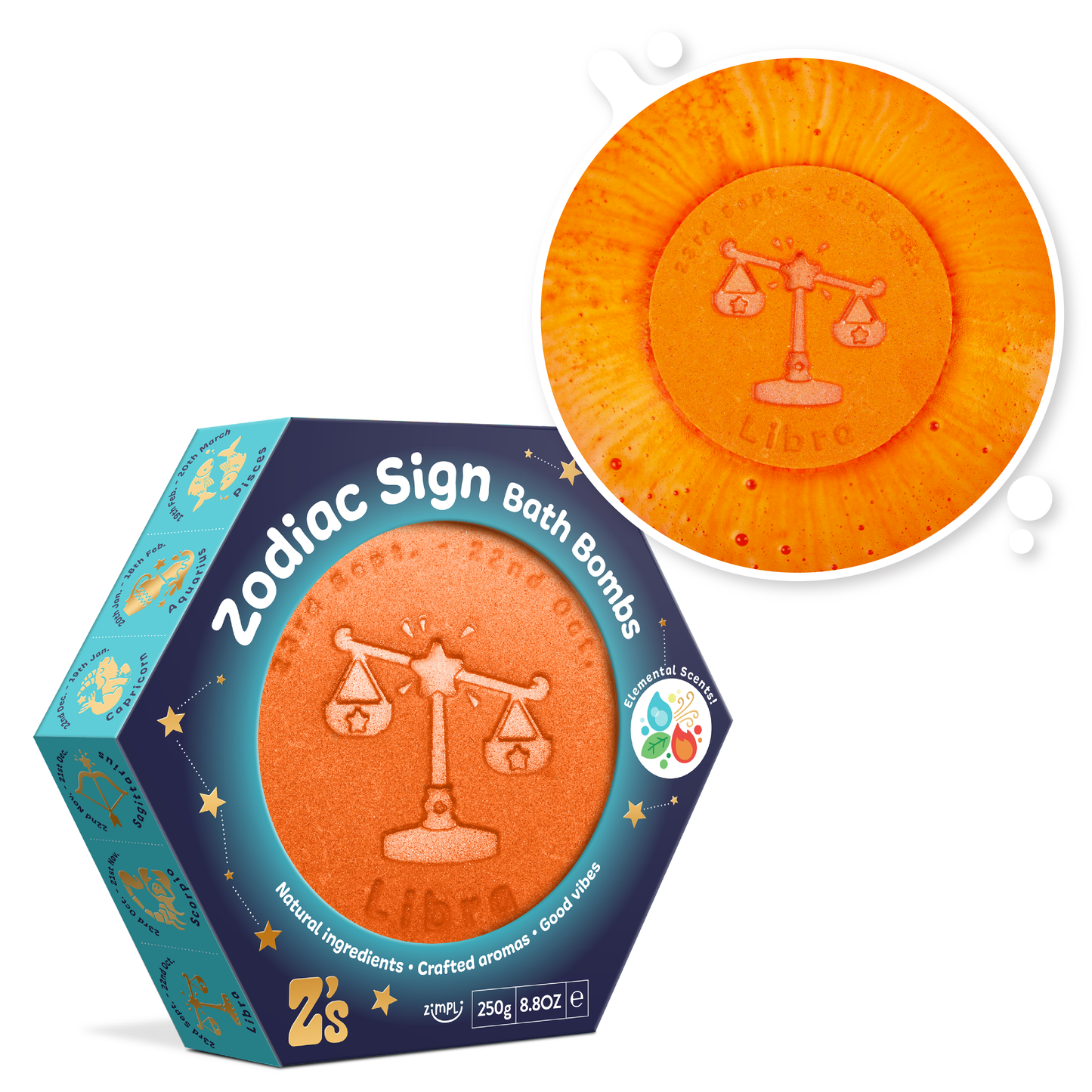 Z'S Zodiac Signs Bath Bombs  - LIBRA