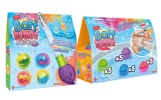 Zimpli Baff Bombz Magic Brush + 20 Pack Refill