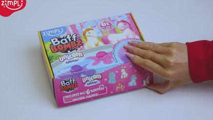 Zimpli Surprise Baff Bombz 6 Pack - Unicorn