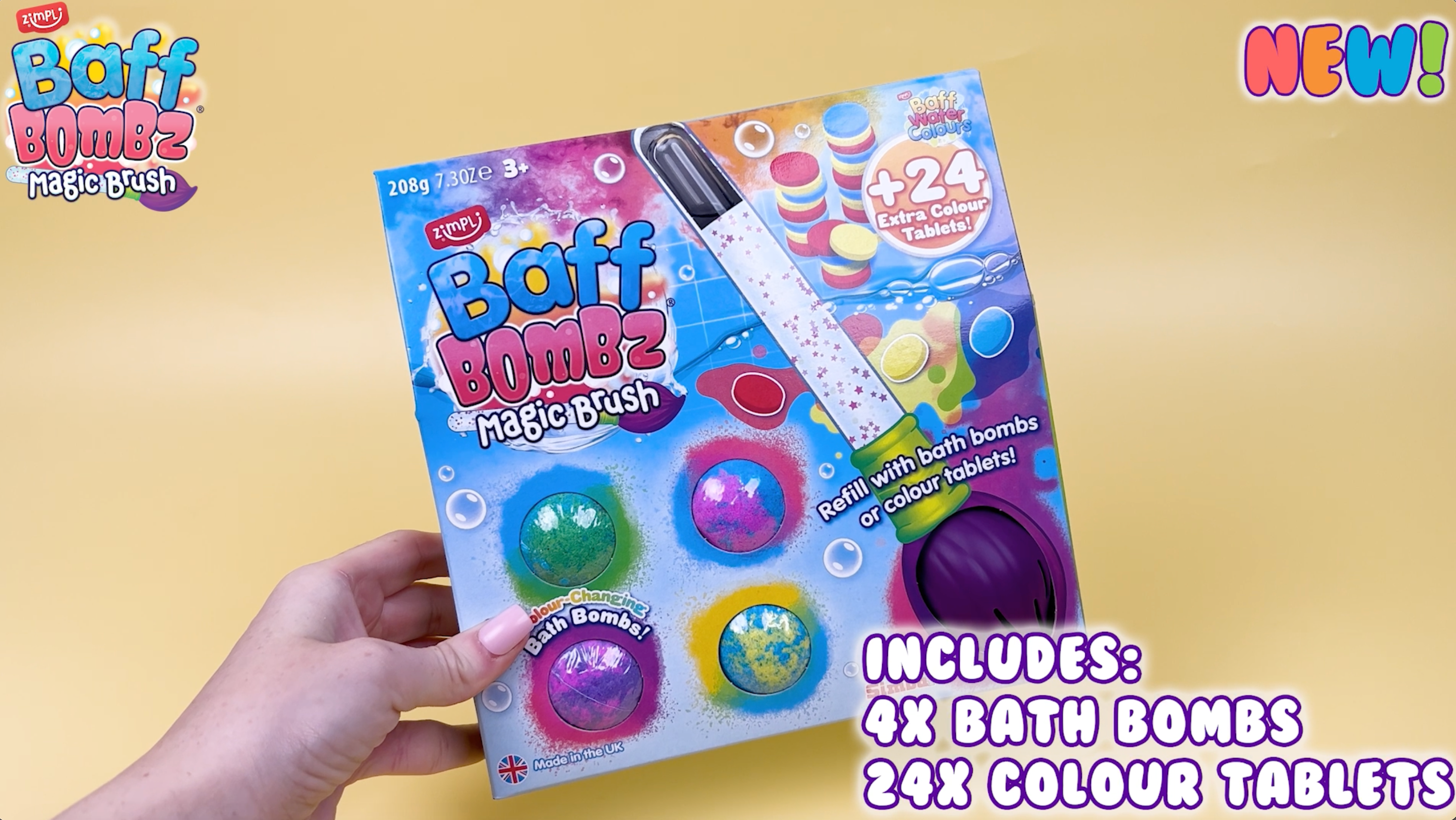 Load video: Magic Brush &amp; Baff Water Colours 