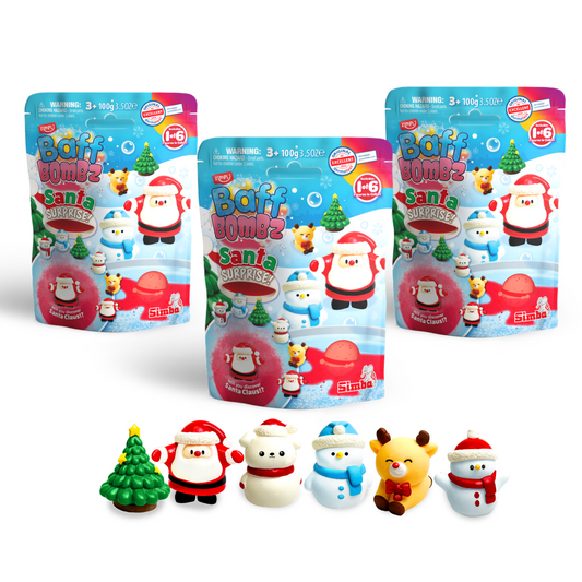 Zimpli Santa Surprise Christmas Baff Bombz 3 Pack