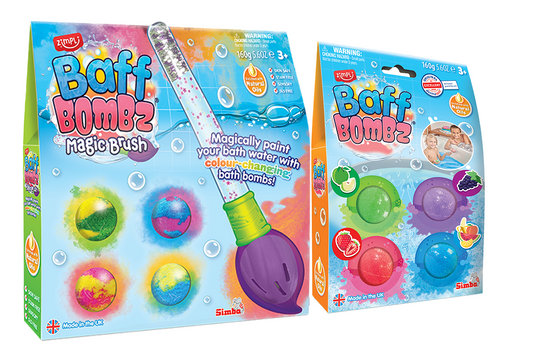 Zimpli Baff Bombz Magic Brush + 4 Pack Refill
