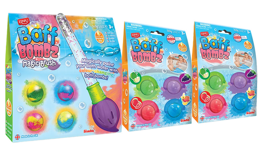 Zimpli Baff Bombz Magic Brush + 8 Pack Refill